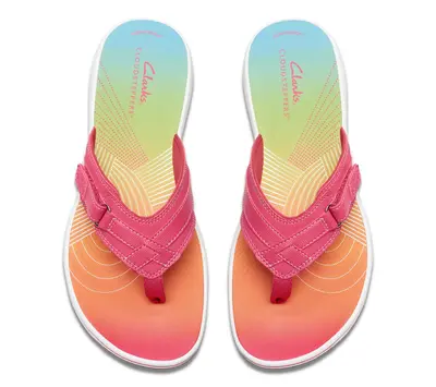 Clarks Cloudsteppers Sport Thong Sandals - Breeze Sea