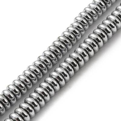 Electroplated Non-magnetic Synthetic Hematite Beads Strands