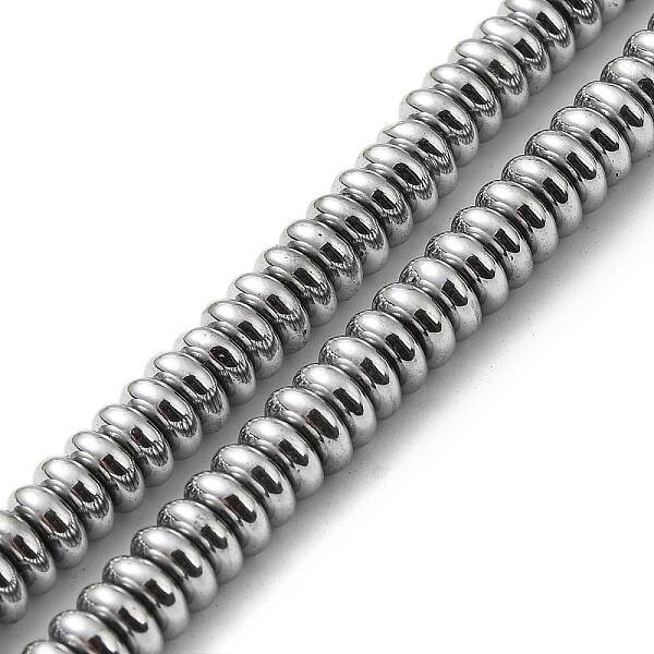 Electroplated Non-magnetic Synthetic Hematite Beads Strands