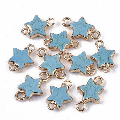 Synthetic Turquoise Links connectors
