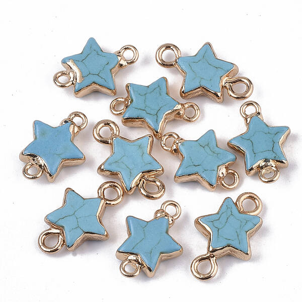 Synthetic Turquoise Links connectors