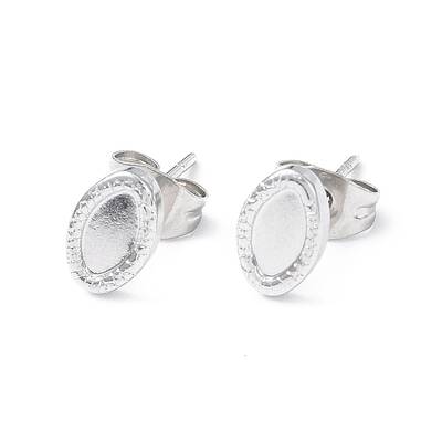Non-Tarnish 304 Stainless Steel Stud Earring Finding