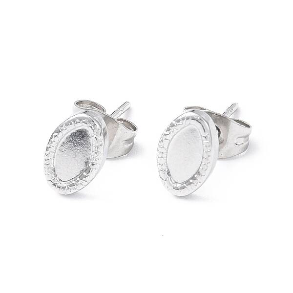 Non-Tarnish 304 Stainless Steel Stud Earring Finding