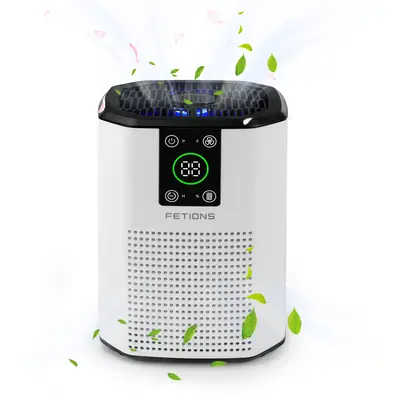 Fetions Premium HEPA Air Purifier with Aromatherapy – Advanced 3-Stage H13 True HEPA Filtration, Ambient Light Enhancement,...