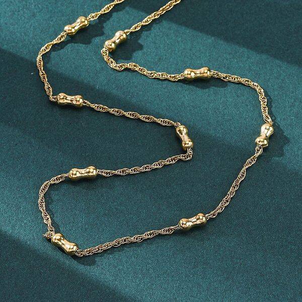 304 Stainless Steel Bone Rope Chain Necklaces