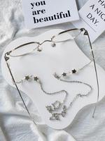 Star Decor Glasses Chain, Y2K Fashion Eyewear Accessories for Women & Men, Glasses Necklace, Trendy All-match & Exquisite Gla...