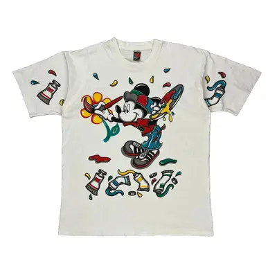 Mickey Mouse Mickey Unlimited Graphic T-Shirt - XL White Cotton