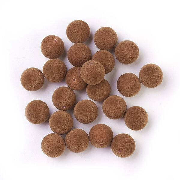 Flocky Acrylic Beads
