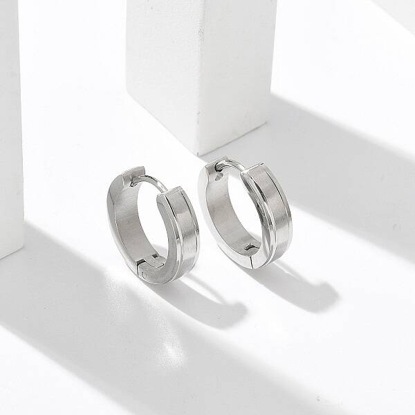 304 Stainless Steel Hoop Earrings for Women
