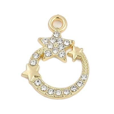 Rack Plating Alloy Micro Pave Rhinestone Pendants