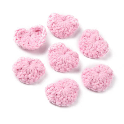Handicraft Cotton Knitting Heart Ornament Accessories