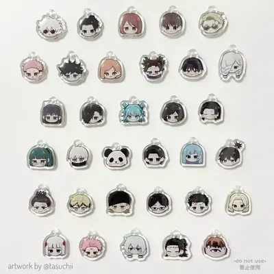 Sorcerer Chibi 1” Mini Anime Phone Charms