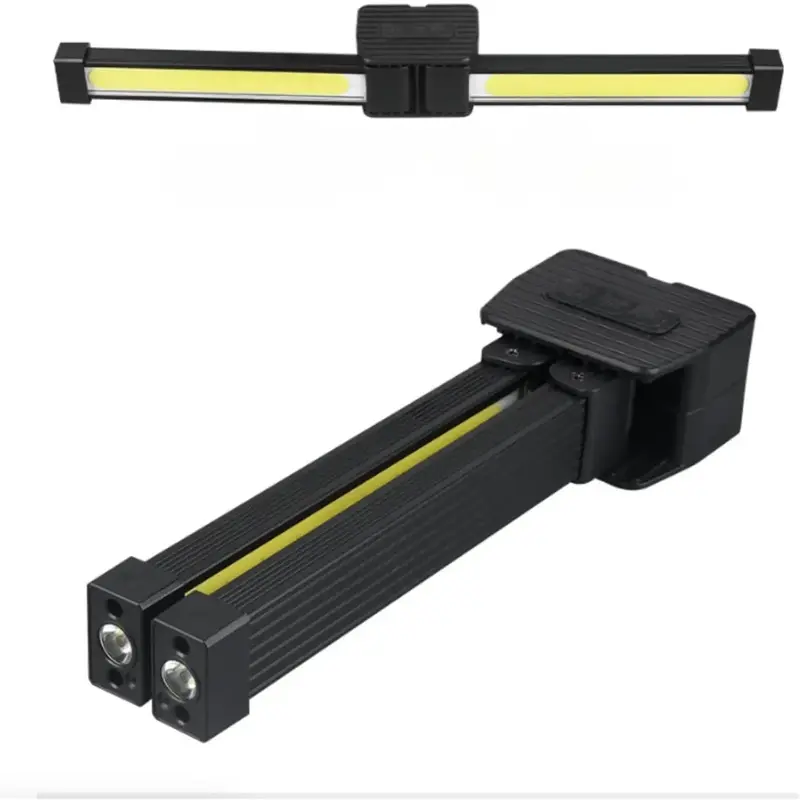 Gym Lamp for Posing - Portable Magnet LED Flashlight with Hanging Hook, 180 Degree Folding Magnetic Work Light, 7th Gear Dimm...
