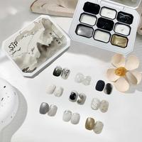 Solid Color Nail Gel Palette, 1 Box 9 Grid Nail Art Gel Palette, Professional Nail Art & Nail Polish for Women & Girls, Gel N...
