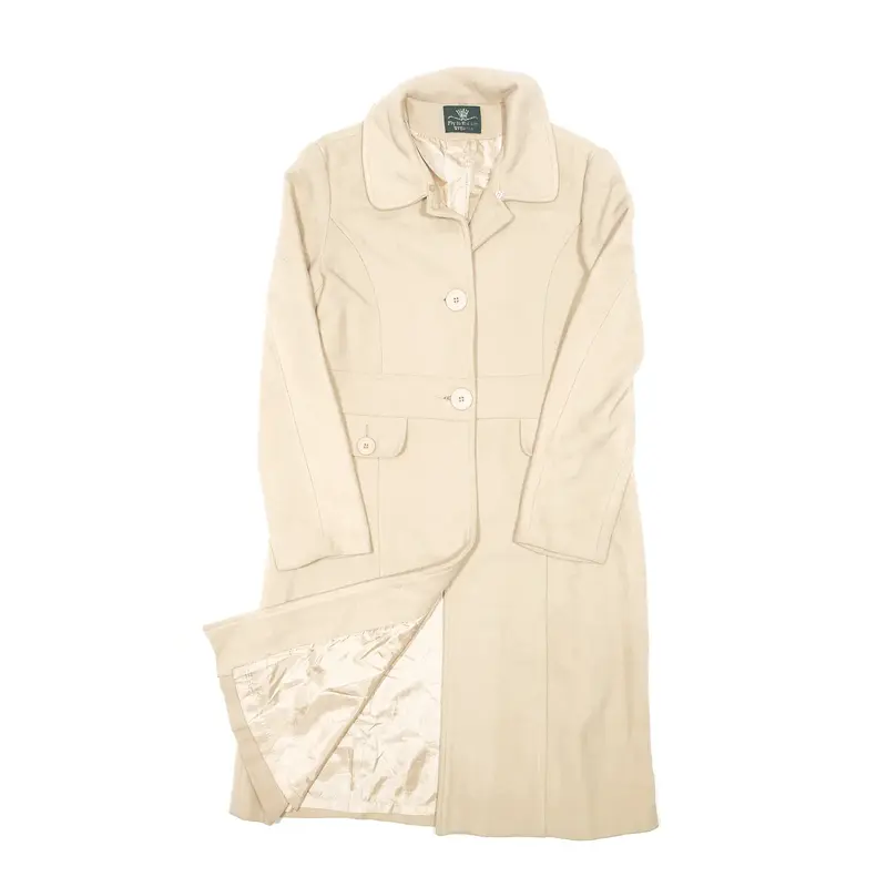 FLY TO THE SKY Overcoat Jacket Cream Womens M