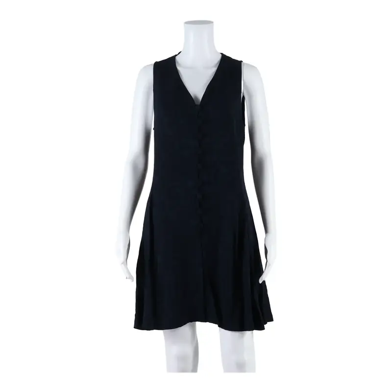 EMPORIO ARMANI Womens Tea Dress Blue Viscose Floral Sleeveless Short L