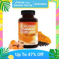 BioEmblem Turmeric Curcumin Supplement with BioPerine | Joint Support & Heart Health | With Organic Turmeric Powder & 95% Cur...