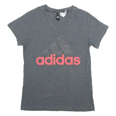 ADIDAS Girls T-Shirt Grey S