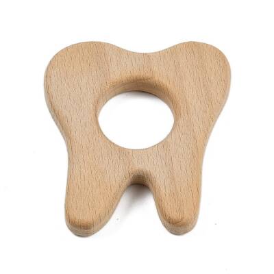 Natural Beech Wooden Baby Teething Toys