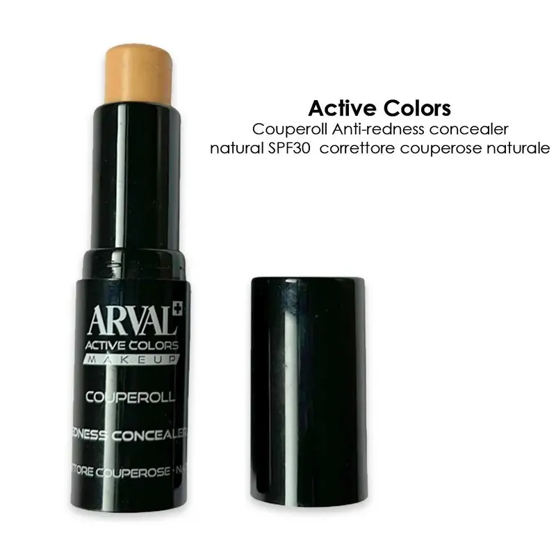 ARVAL COUPEROLL - Anti-redness concealer SPF30 - naturale - beige naturale rosacea corrector naturale - stick