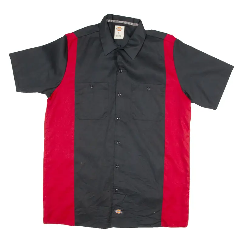 DICKIES Mens Worker Shirt Black L