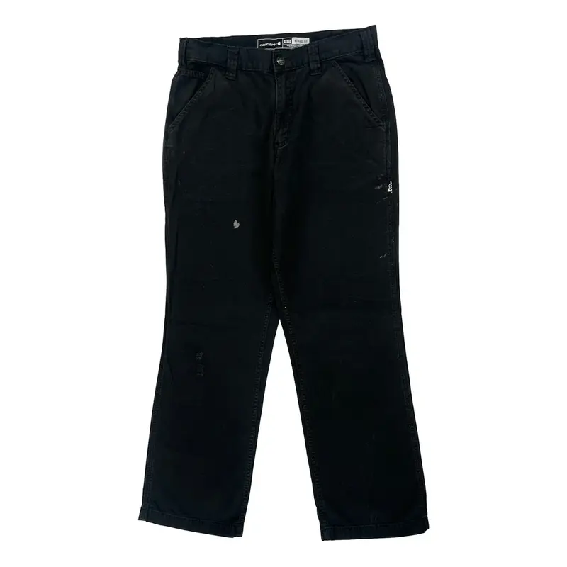 Carhartt Trousers - 32W 30L Black Cotton Blend | Size: 32″ waist