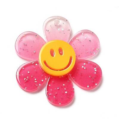 Gradient Color Transparent Acrylic Pendants