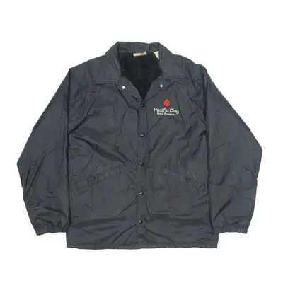 HARTWELL Fleece Lined Jacket Black Nylon Mens M