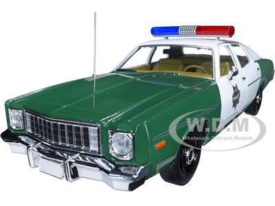 1975 Plymouth Fury Green and White \