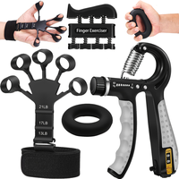 Pro Grip Trainer 4-Pack  Adjustable Resistance (10-130 lbs) Gym Muscle Builder， Weak Grip? Fix in 2 Weeks!  (Office/Gym/Car...