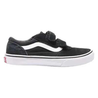 VANS Low Top Trainers Black Canvas Boys UK 4
