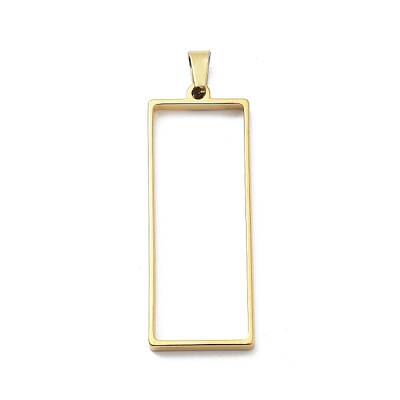 304 Stainless Steel Open Back Bezel Pendants