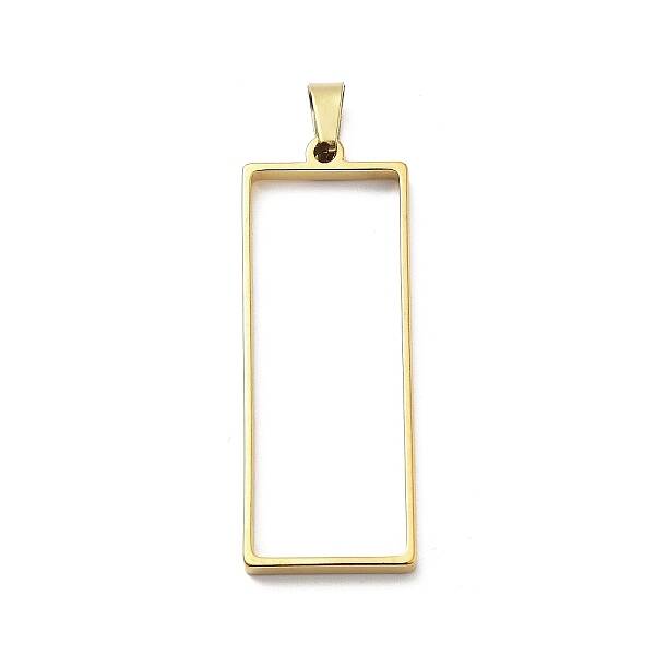 304 Stainless Steel Open Back Bezel Pendants