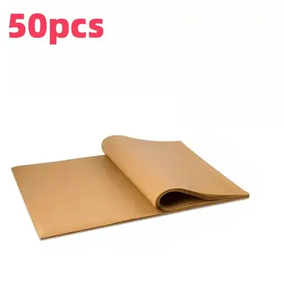 Baking Parchment Paper, 50pcs Non-stick Oil-proof Parchment Paper, Baking Utensils for Cooking in Gas Fryers, Steamers & Oven...