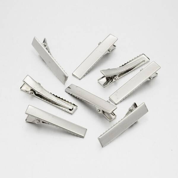 Iron Alligator Hair Clip Findings