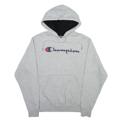 CHAMPION Mens Grey Hoodie S