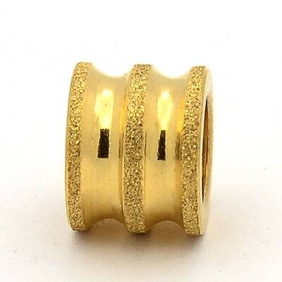 201 Stainless Steel Textured Beads