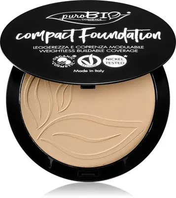 puroBIO Cosmetics compact powder foundation SPF 10 color 02 9 g