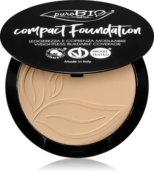 puroBIO Cosmetics compact powder foundation SPF 10 color 02 9 g