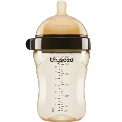 Thyseed Bottles for Breastfed Baby Who Refuses Bottle  leakproof 10oz/300mL 0-3m 3-7 Months 7-10m 10m+