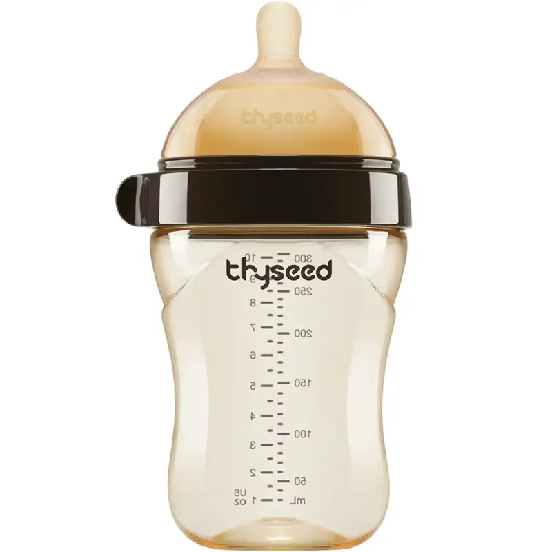 Thyseed Bottles for Breastfed Baby Who Refuses Bottle  leakproof 10oz/300mL 0-3m 3-7 Months 7-10m 10m+