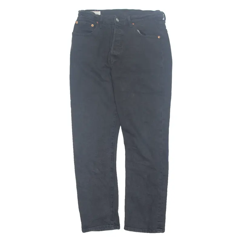 LEVI'S 501 BIG E Jeans Mens Black Regular Straight W28 L27