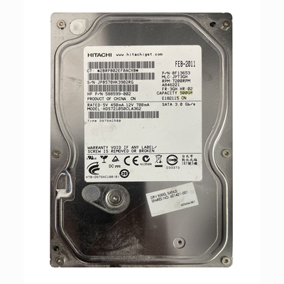 621421-001 HP 500GB 7200RPM SATA 6Gb/s NCQ LFF 16MB Cache 3.5-inch Hard Drive