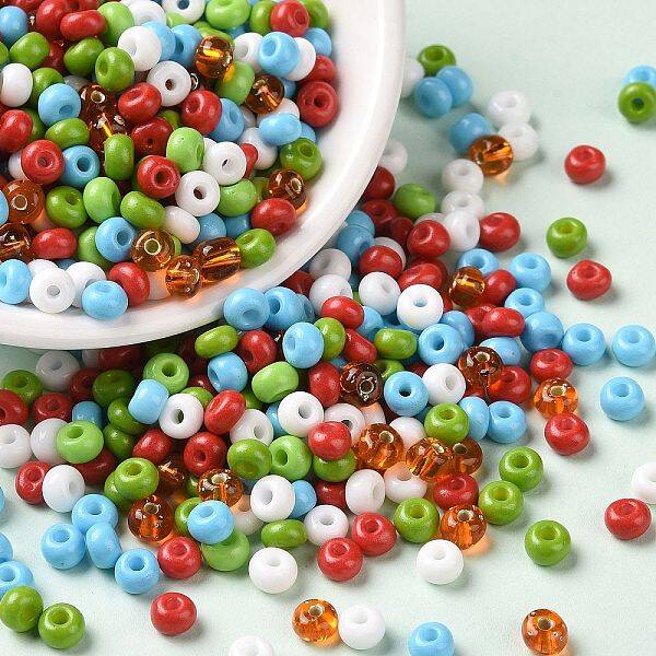Opaque & Transparent & Metallic Colours Glass Seed Beads