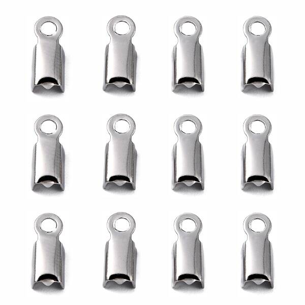 Tarnish Resistant 304 Stainless Steel Folding Crimp Ends