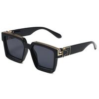 KDEAM Glasses-Sunglasses for men, square large frame personalized sunglasses, fashionable disco glasses