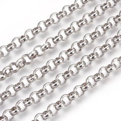 Tarnish Resistant 304 Stainless Steel Rolo Chains