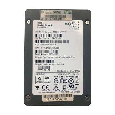 HP 844023-002 | 1.6TB SAS 12Gb/s Mixed Use SFF 2.5-Inch Solid State Drive