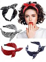 Paisley Pattern Bowknot Design Hair Band, Fashionable Hair Accessories for Women & Girls, Minimalist Headwear Suitable for Th...