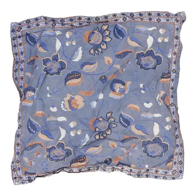 Unbranded Floral Scarf - No Size Blue Polyester
